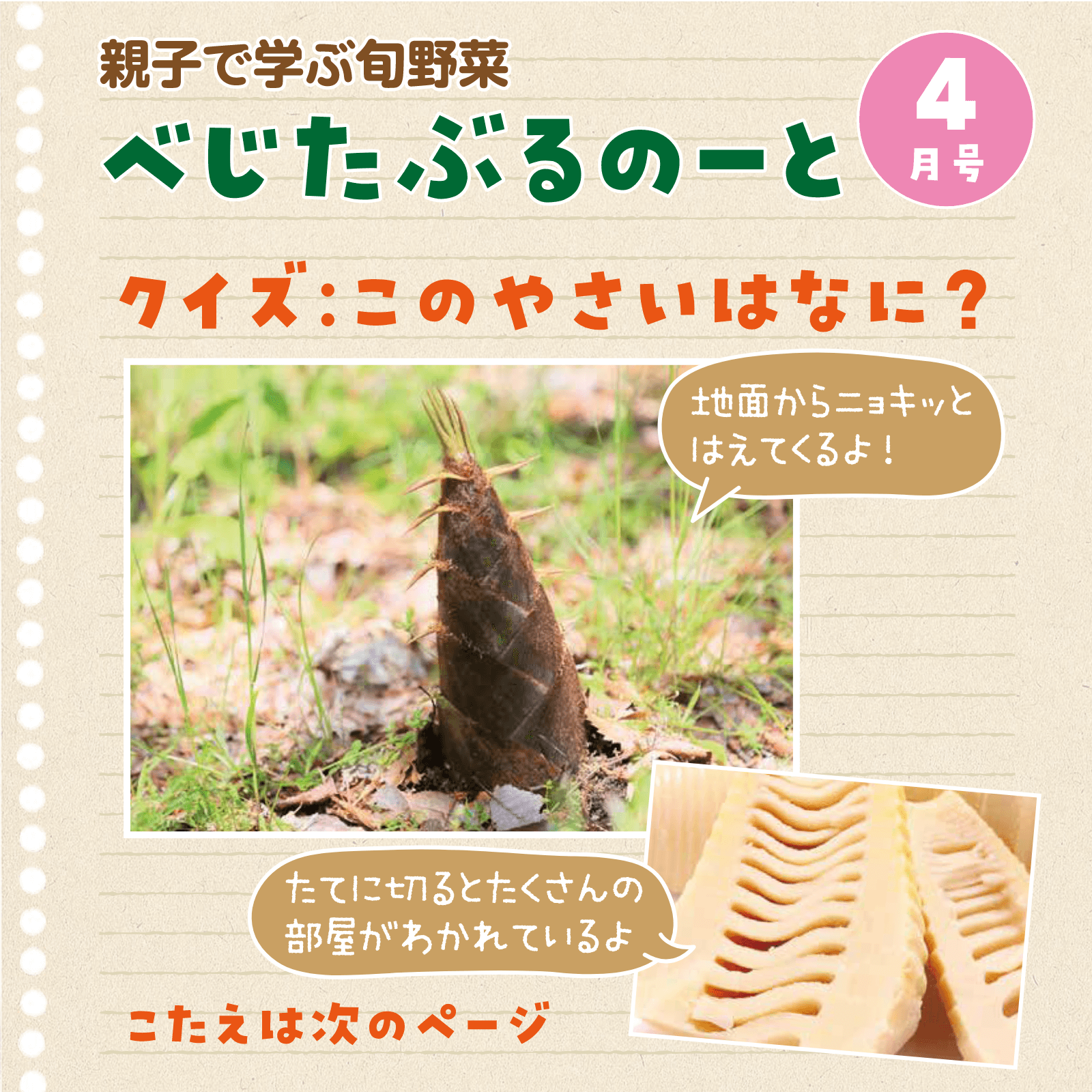 べじたぶるのーと4月号