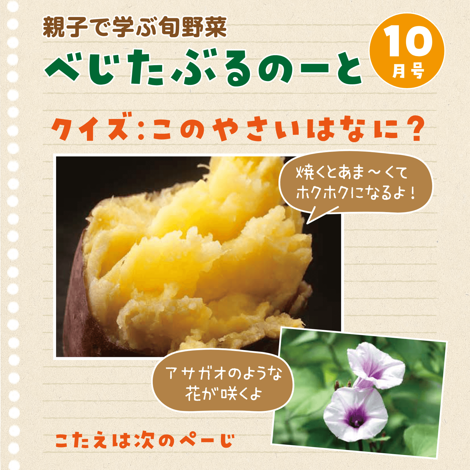 べじたぶるのーと10月号