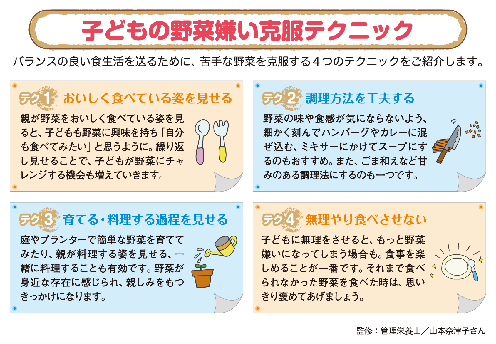 子どもの野菜嫌い克服テクニック