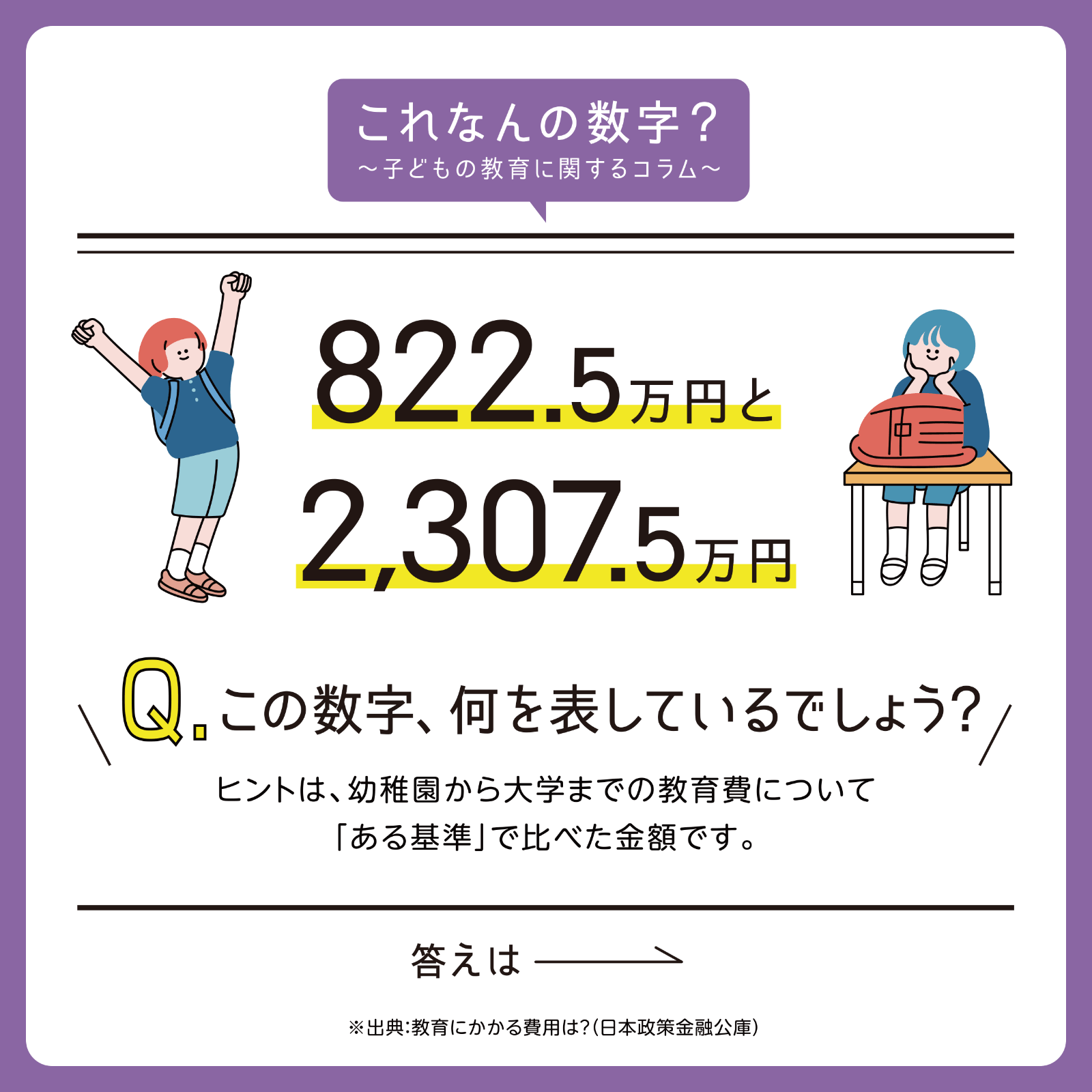 これなんの数字？ 8月号
